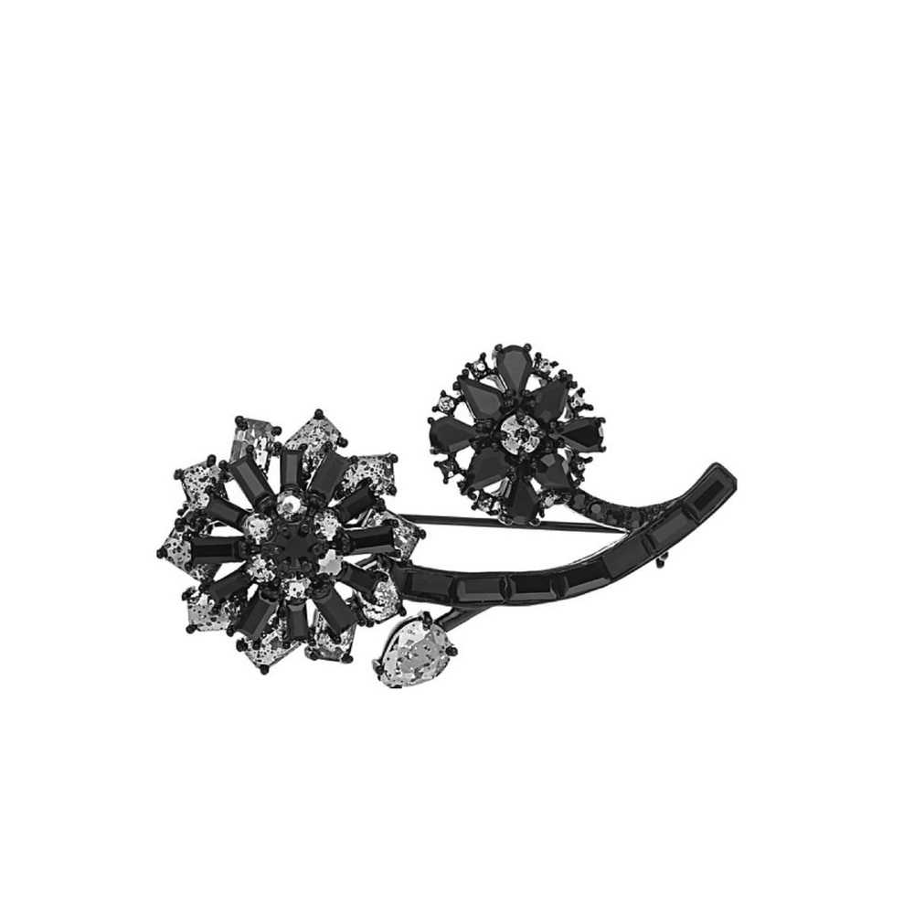 $148 Kate Spade trellis blooms small brooch black
